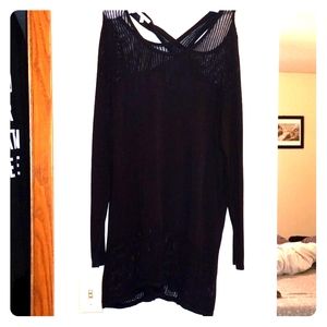 Tunic length sweater